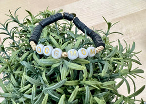 Dog Mom Beaded Bracelet