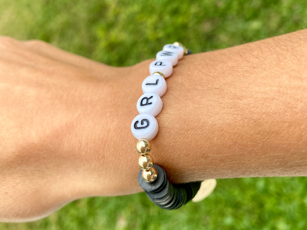 Girl Power Beaded Bracelet