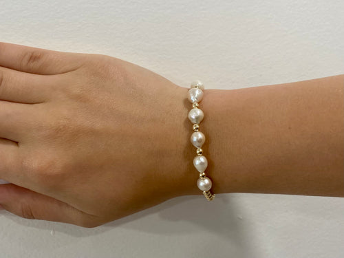 Gossip Pearl Gold-Filled Bracelet