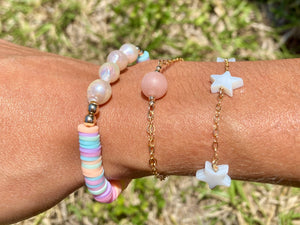 Pearl Meets Color Beaded Bracelet