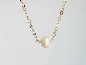 My Big Fat Pearl Gold-Filled Necklace