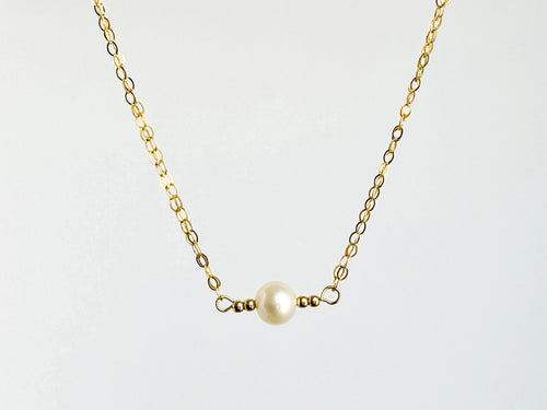 Uptown Pearl Gold-Filled Necklace