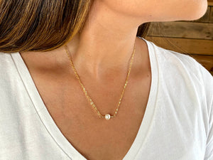 Uptown Pearl Gold-Filled Necklace