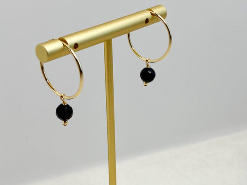 Expect The Onyx-pected Gold-Filled Earrings