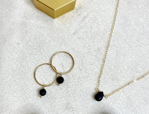 Expect The Onyx-Pected Gold-Filled Necklace