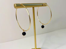 Load image into Gallery viewer, Expect The Onyx-pected Gold-Filled Earrings