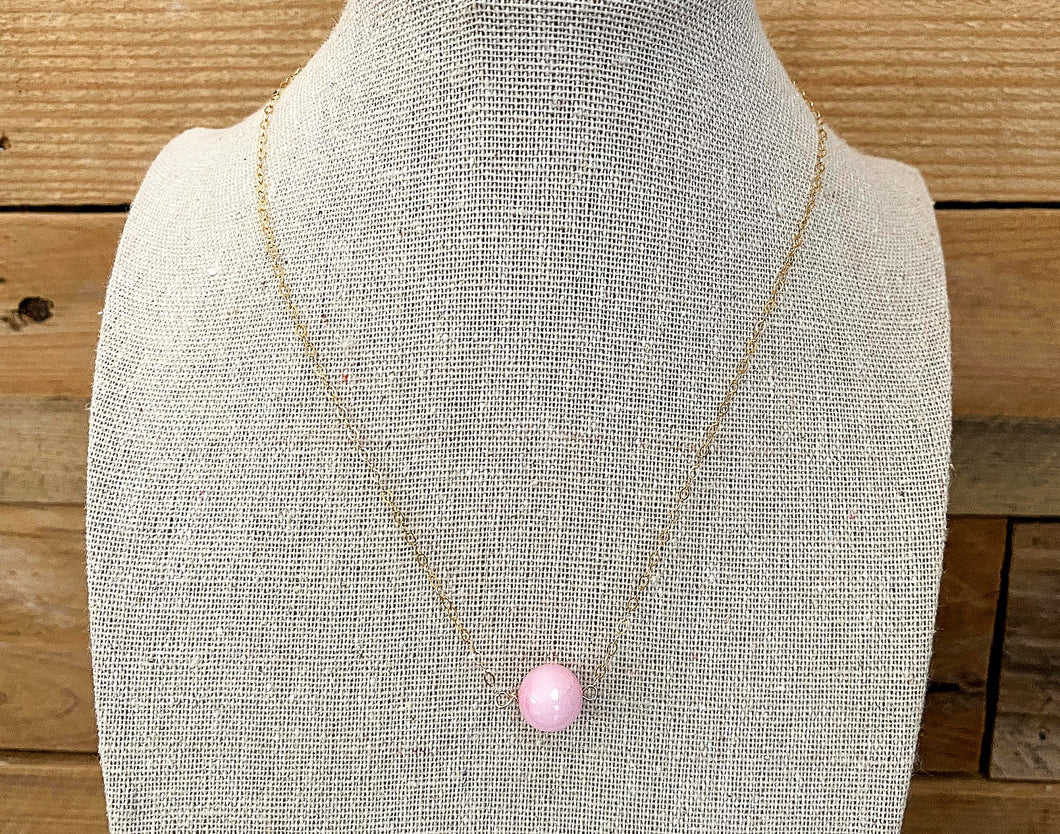 Pink Power Gold-Filled Necklace