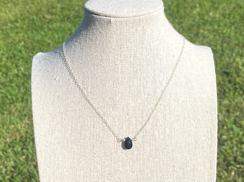 Expect The Onyx-Pected Sterling Silver Necklace