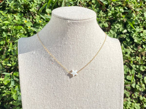 Summer necklace with star. simple necklace with a small star. gold-filled necklace